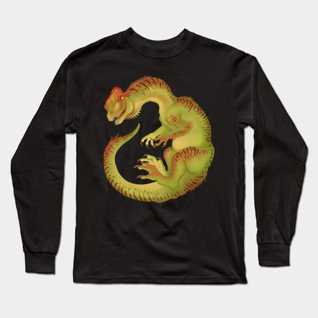 Dilophosaurus! Long Sleeve T-Shirt by JFells